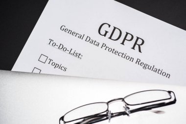 To do list for GDPR - General Data Protection Regulation clipart