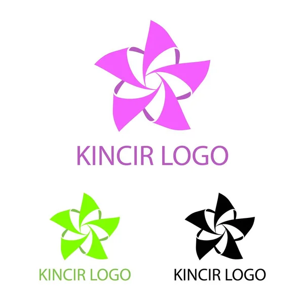 Modelo de logotipo Kincir — Vetor de Stock