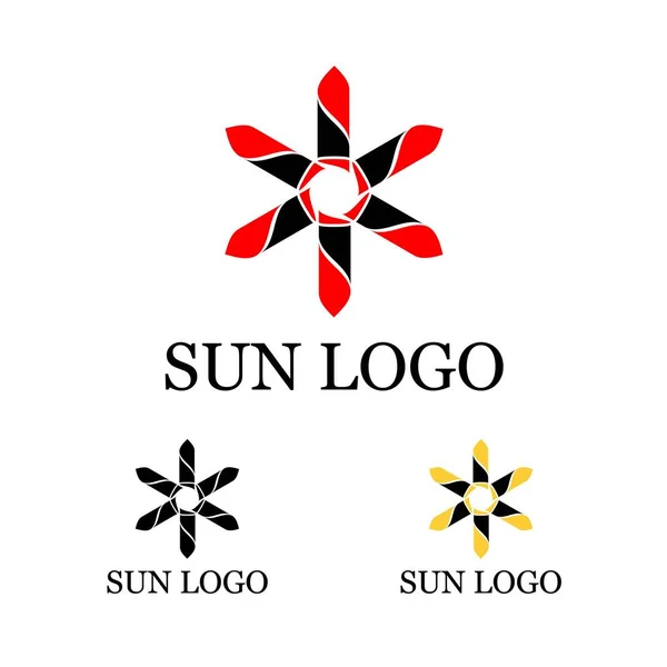 Sun Logo Template — Stock Vector