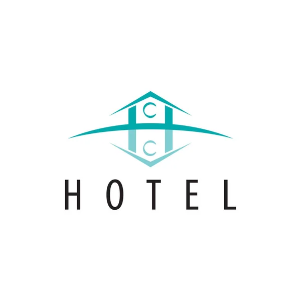 Plantilla de logotipo de reflexión del hotel — Vector de stock