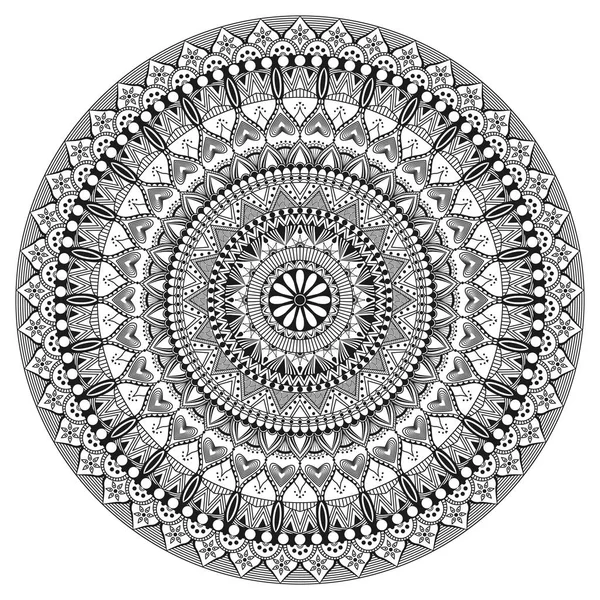 Mandalas for coloring book. Decorative round ornaments.  flower shape. Oriental vector, Anti-stress therapy patterns. Weave design elements.  Mandala flower, arabic ornament, Mandals for coloring book. Decorative round ornaments. — Stock Vector