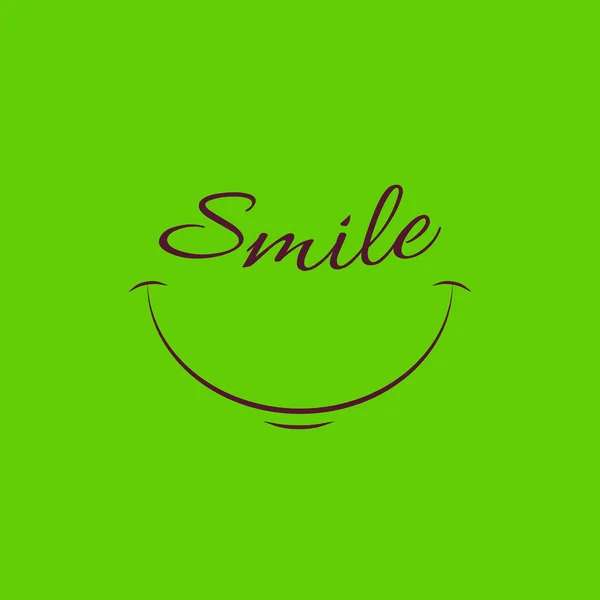 Smile Icon Template Design Smiling Emoticon Vector Isolated Logo Illustration — Stock Vector