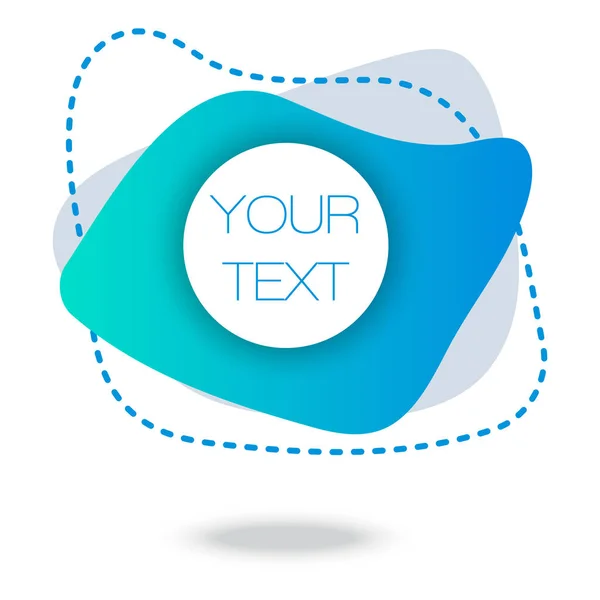 Your Text Here Blue Gradient Minimal Pattern Abstract Poster Colorful — Stock Vector