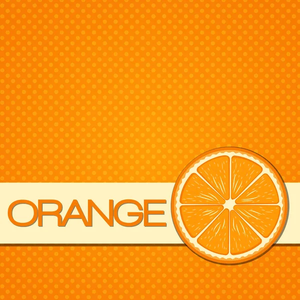 Textura Naranja Mandarina Ilustración Aislada Vectorial Sobre Fondo Naranja — Archivo Imágenes Vectoriales