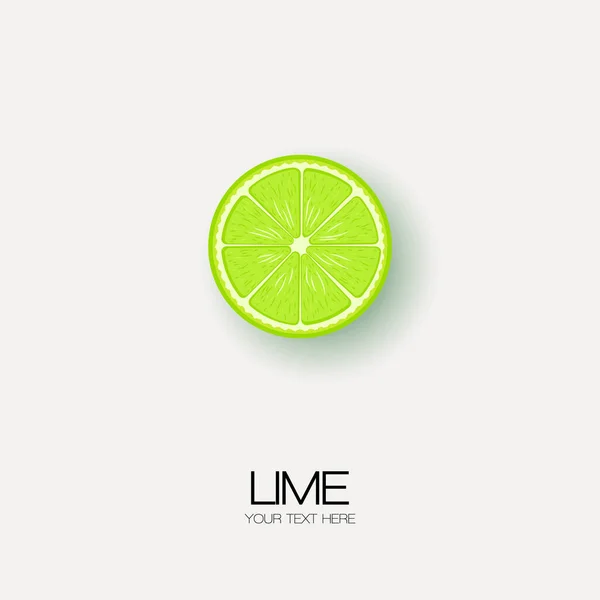 Λογότυπο Lime Για Τις Επιχειρήσεις Διάνυσμα Απομονωμένη Απεικόνιση Λευκό Φόντο — Διανυσματικό Αρχείο