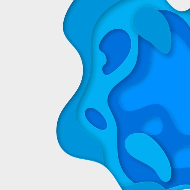 Sancaklar 3 boyutlu arkaplan ve kağıt kesim şekillerine sahip. İş sunumları, el ilanları, posterler ve davetiyeler için vektör tasarımı. Renkli oyma sanatı. Kağıt oyma ve modern origami arka planı. Vektör izole illüstrasyonu.