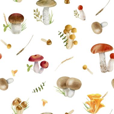 Dikişsiz desen tekrarlanan kiremit suluboya mantar