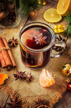 Noel mulled şarap. Mutlu Noeller.
