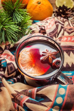 Noel mulled şarap. Mutlu Noeller.