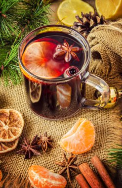 Noel mulled şarap. Mutlu Noeller.