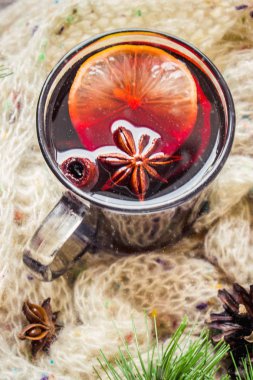 Noel mulled şarap. Mutlu Noeller.