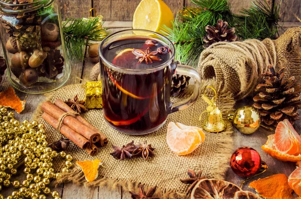 Vinho quente de Natal. Feliz Natal! . — Fotografia de Stock