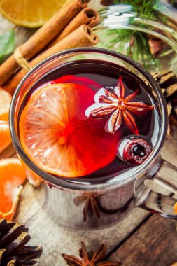 Noel mulled şarap. Mutlu Noeller.