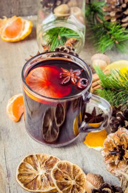 Noel mulled şarap. Mutlu Noeller.