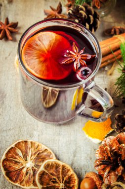 Noel mulled şarap. Mutlu Noeller.