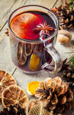 Noel mulled şarap. Mutlu Noeller.