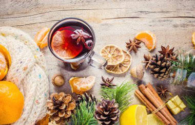 Noel mulled şarap. Mutlu Noeller.