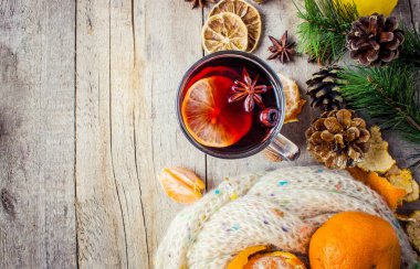 Noel mulled şarap. Mutlu Noeller.