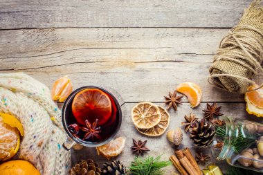 Noel mulled şarap. Mutlu Noeller.