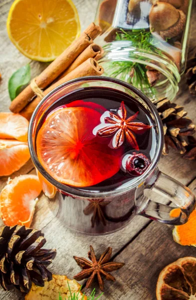 Vinho quente de Natal. Feliz Natal! . — Fotografia de Stock