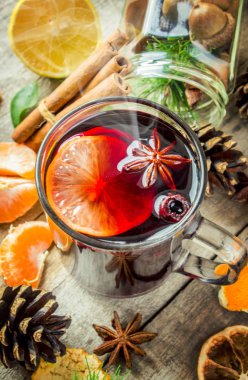 Noel mulled şarap. Mutlu Noeller.
