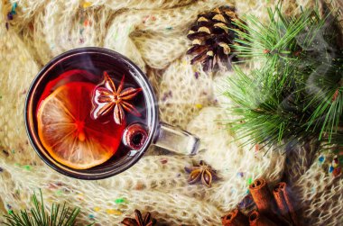 Noel mulled şarap. Mutlu Noeller.