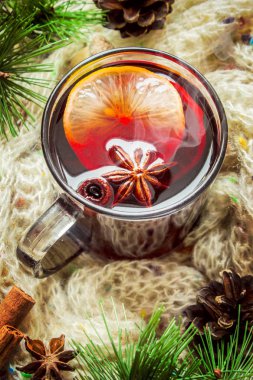 Noel mulled şarap. Mutlu Noeller.