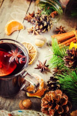 Noel mulled şarap. Mutlu Noeller.