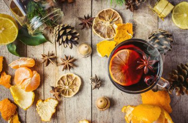 Noel mulled şarap. Mutlu Noeller.