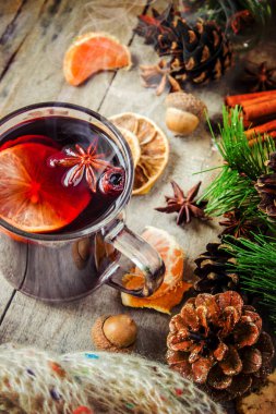 Noel mulled şarap. Mutlu Noeller.