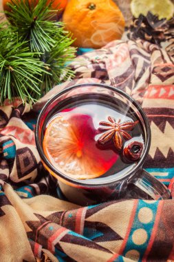 Noel mulled şarap. Mutlu Noeller.
