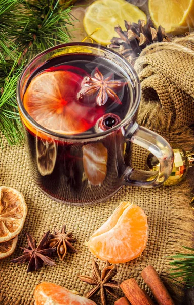 Vino rimuginato di Natale. Buon Natale a tutti. . — Foto Stock