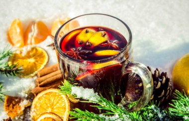 Noel mulled şarap. Mutlu Noeller.