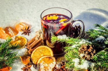 Noel mulled şarap. Mutlu Noeller.