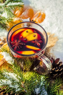Noel mulled şarap. Mutlu Noeller.