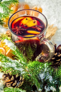 Noel mulled şarap. Mutlu Noeller.