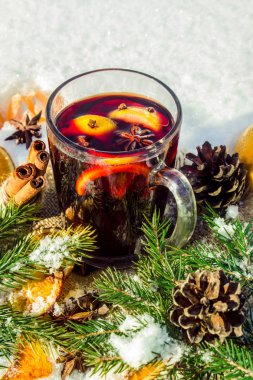 Noel mulled şarap. Mutlu Noeller.