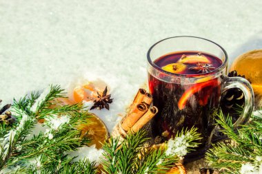 Noel mulled şarap. Mutlu Noeller.