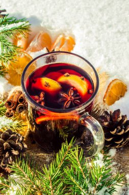 Noel mulled şarap. Mutlu Noeller.