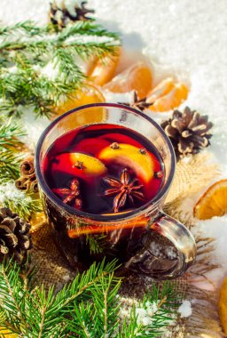 Noel mulled şarap. Mutlu Noeller.