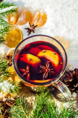 Noel mulled şarap. Mutlu Noeller.