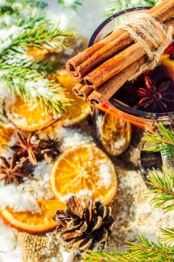 Noel mulled şarap. Mutlu Noeller.