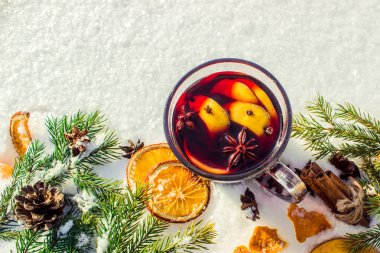 Noel mulled şarap. Mutlu Noeller.