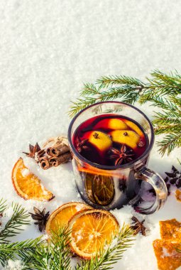 Noel mulled şarap. Mutlu Noeller.