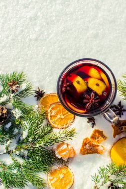 Noel mulled şarap. Mutlu Noeller.
