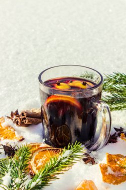 Noel mulled şarap. Mutlu Noeller.