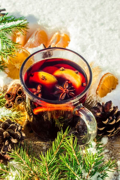 Noel mulled şarap. Mutlu Noeller.
