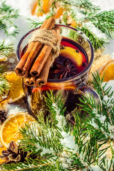 Noel mulled şarap. Mutlu Noeller.
