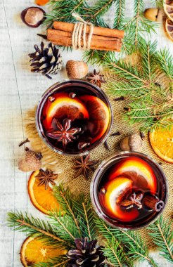 Noel mulled şarap. Mutlu Noeller.