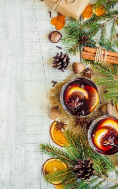 Noel mulled şarap. Mutlu Noeller.